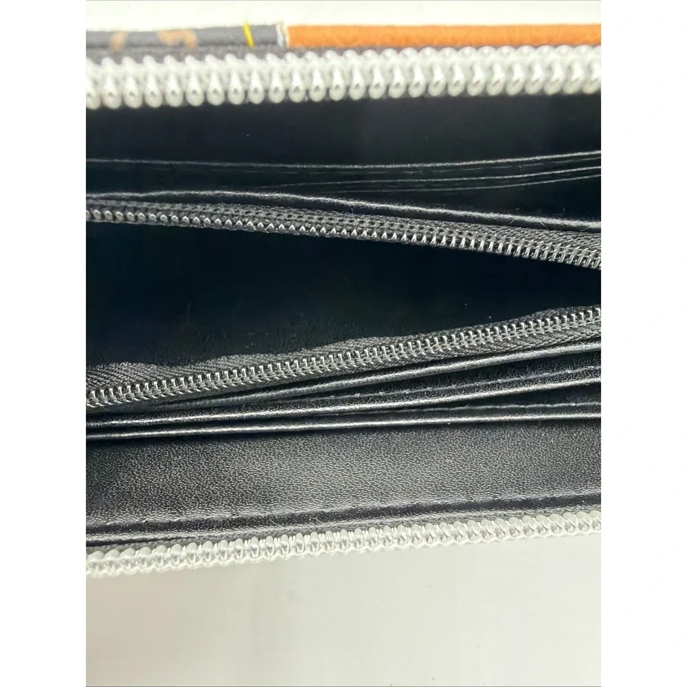 Naruto Shippuden Wallet Orange Black Anime Rectangle‎ Zip Up - NEW